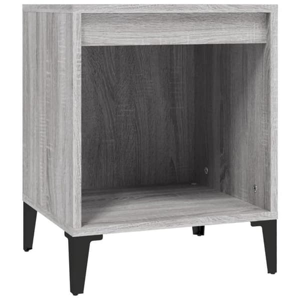 Maison Exclusive - Yöpöydät 2 kpl Sonoma harmaa 40x35x50 cm Sonoma grå