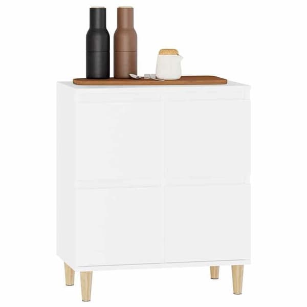 Maison Exclusive - Buffé Vit 60x35x70 cm Ingenjörsträ