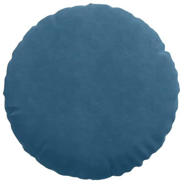 Maison Exclusive - Sittkuddar 2 st Sammet Blå Ø50 x 19 cm Blå