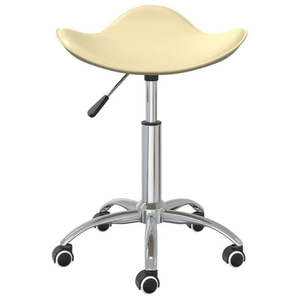 Maison Exclusive - Kontorsstol Creme Konstläder