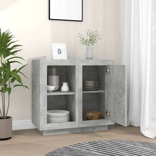Maison Exclusive - Buffé Grå betong 80x40x75 cm