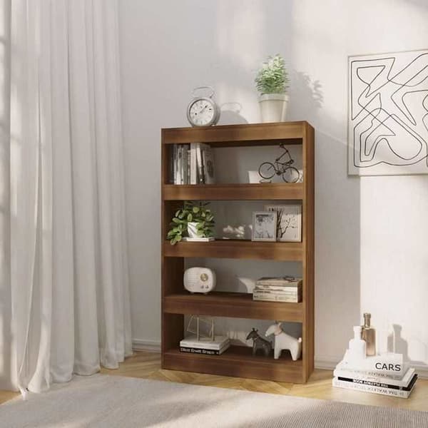 Maison Exclusive - Bibliotek/Rumseparator Mørkegnet Træ