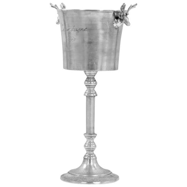 Maison Exclusive - Solid aluminium champagnebucket 39x29x71 cm sølvfarvet silver-