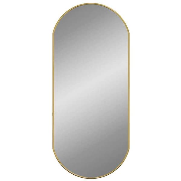 Maison Exclusive - Guldväggspegel 80x35 cm Oval gyllene