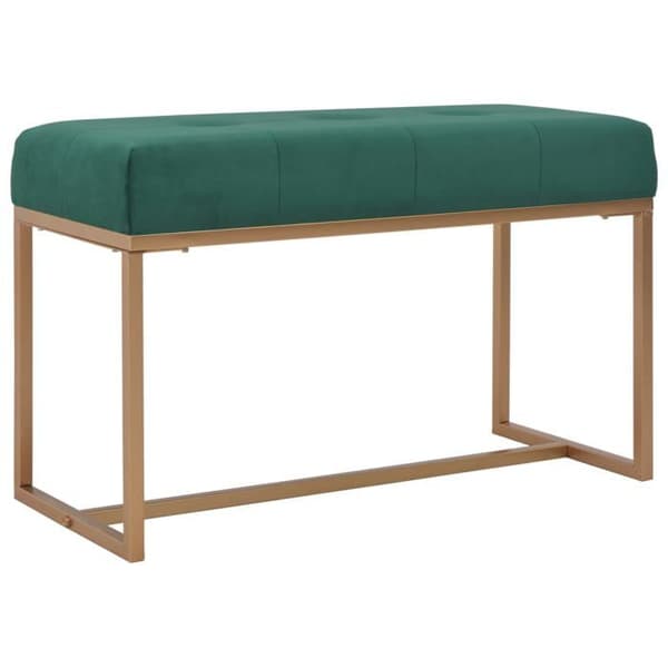 Maison Exclusive - Bænk 80 cm Grøn Velour grön