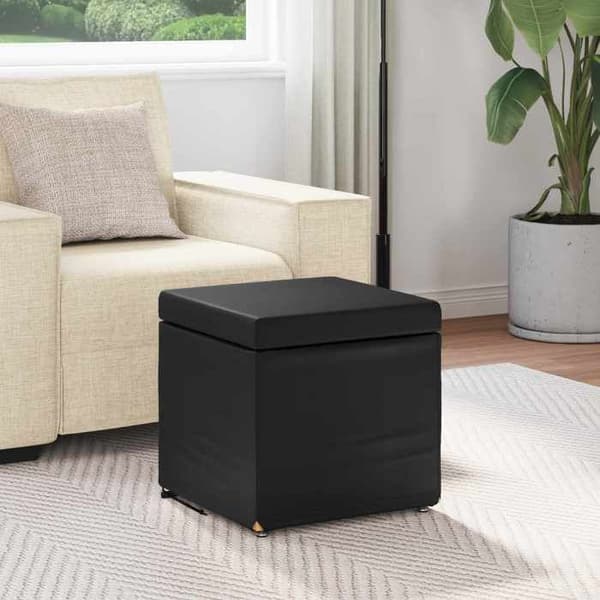 Maison Exclusive - Sort Taburet 41 x 41 x 40 cm