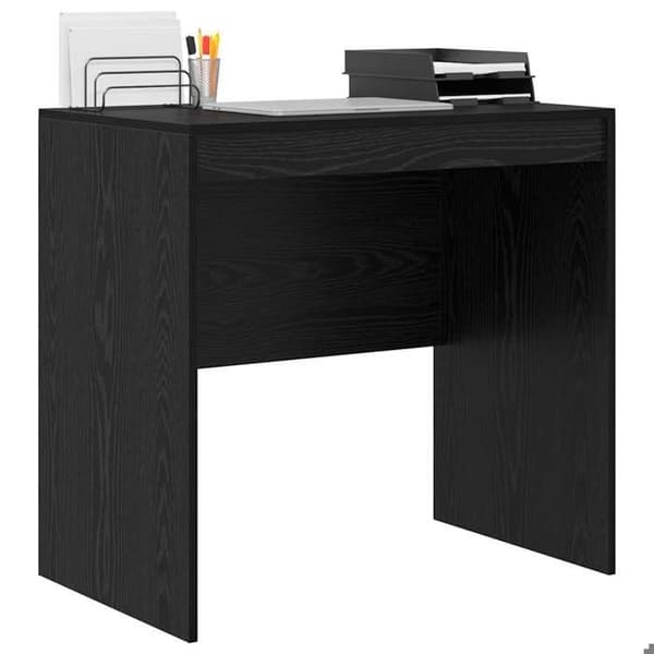 Maison Exclusive - Kontor Sort egetræ 80 x 50 x 76 cm svart ek