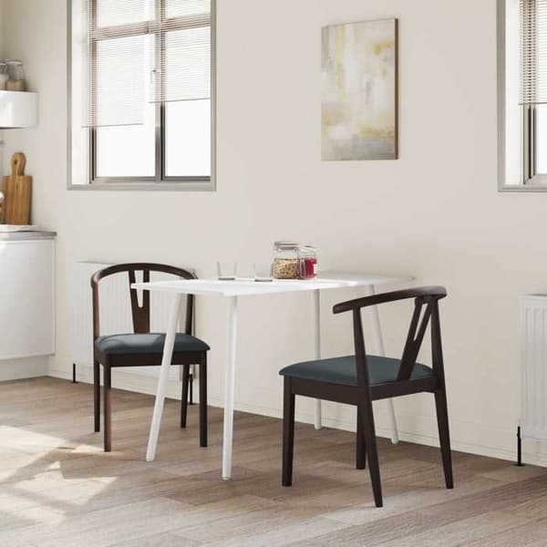 Maison Exclusive - Spisestol 2 stk Massivt Gummitræ Ej specificerat