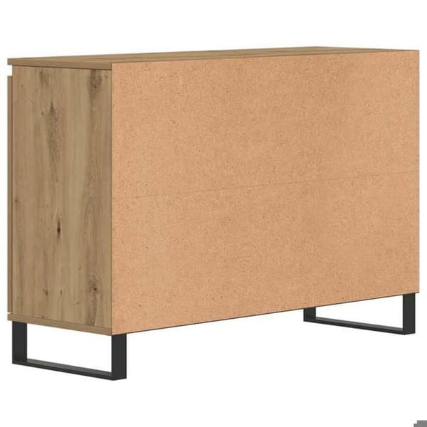 Maison Exclusive - Buffet i håndlavet egetræ 101,5x35x70 cm i ingeniørtræ