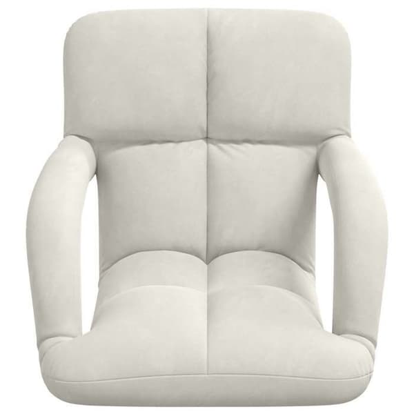 Maison Exclusive - Justerbar gulvstol Creme Velour