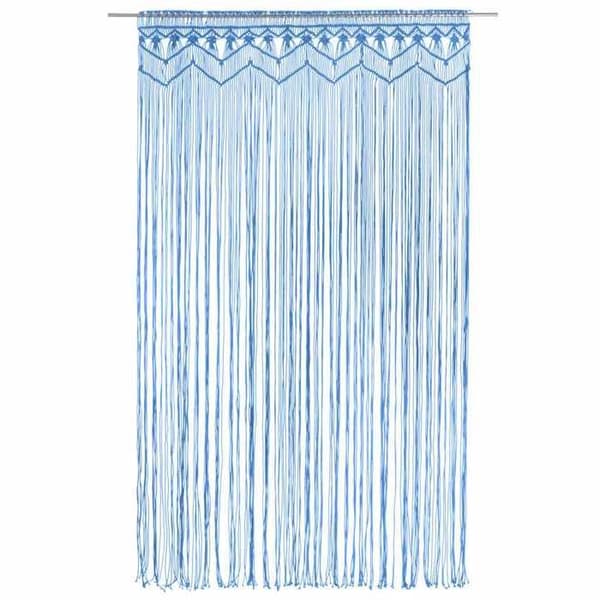 Maison Exclusive - Makrameekangas Sininen 140x240 cm Puuvilla Blå