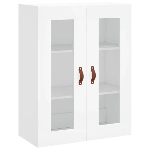 Maison Exclusive - Buffé hög Vit 69,5x34x180 cm Ingenjörsträ