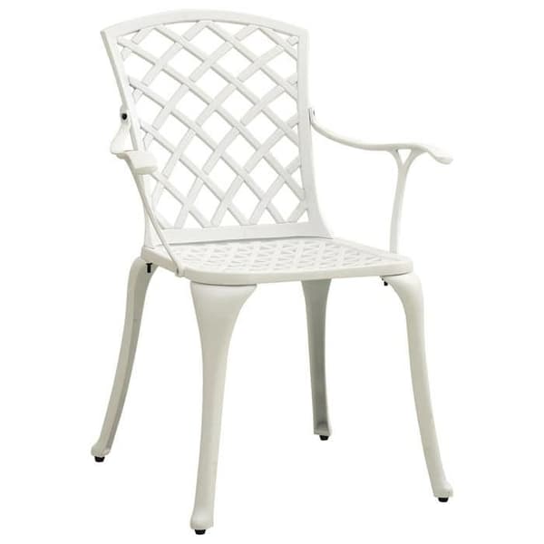 Maison Exclusive - Bistro sæt 3 stk Aluminium støbt Hvid Vit