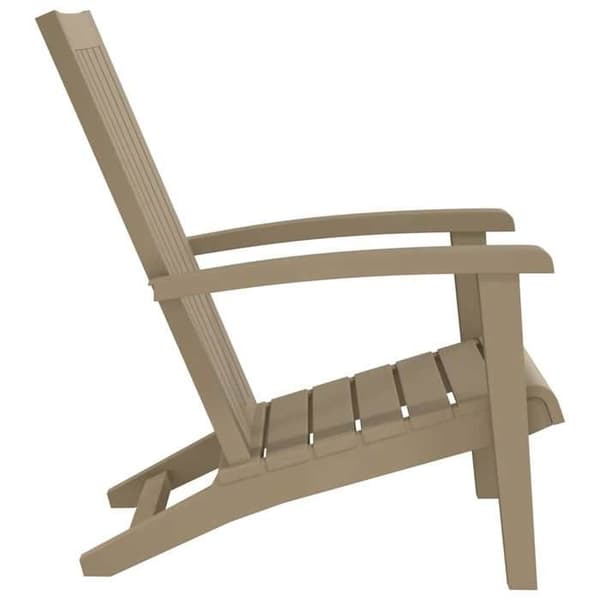 Maison Exclusive - Adirondack-stol i ljusbrun polypropen