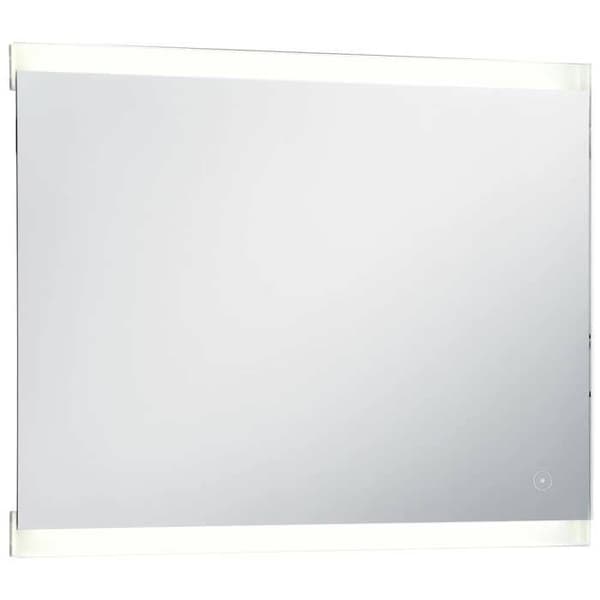 Spejl - Eksklusivt Hus - 80 x 60 cm - 2 LED-linjer - Berøringssensor IP44