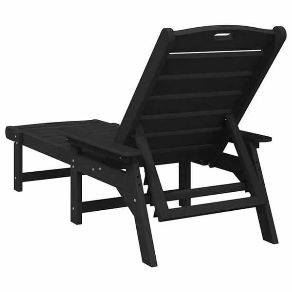 Maison Exclusive - Transat Svart HDPE Svart