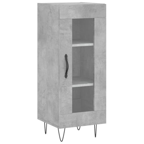 Maison Exclusive - Buffet Grå beton 34,5x34x90 cm Ingeniørtræ