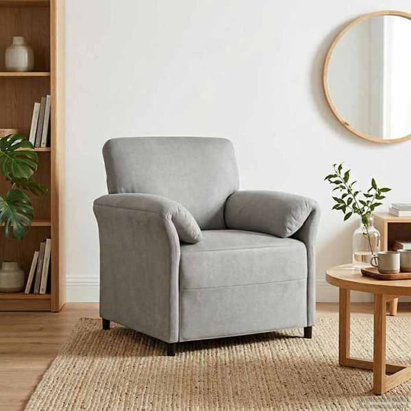 Maison Exclusive - 1-personers Sofa Lys Grå Velour