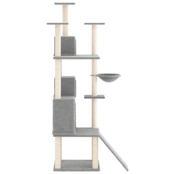 Maison Exclusive - Kattekradsetræ med sisal kløer Lys grå 175 cm Ljusgrått
