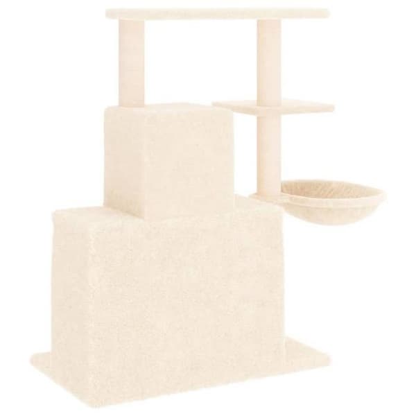 Maison Exclusive - Kattekradse med sisal i creme 83 cm Grädde