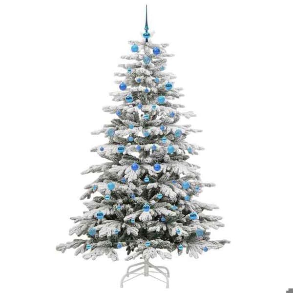 Konstgjord julgran - EXKLUSIV HEM - Modell 210 cm - Ledade grenar - USB LED-belysning - Vit konformad design Vit
