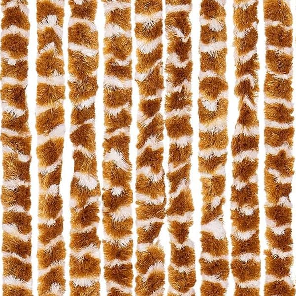 Maison Exclusive - Ocre og hvid myggenet 100x200 cm chenille