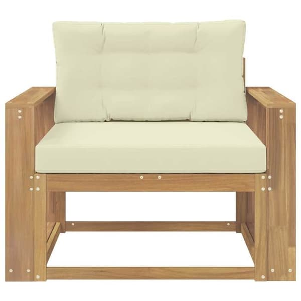 Maison Exclusive - Utomhussoffa i vit polyester