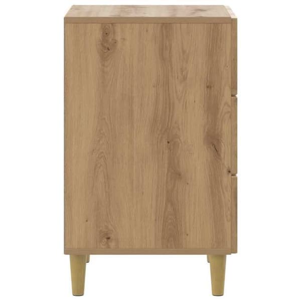 Maison Exclusive - Natbord i håndlavet egetræ 43 x 41 x 66,5 cm