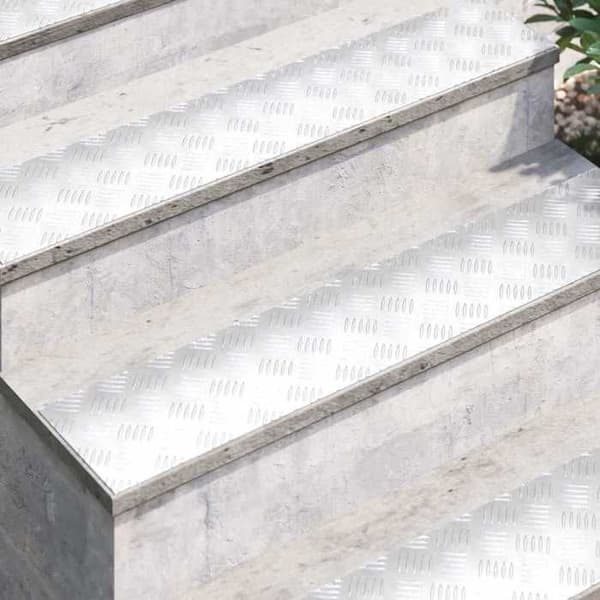 Maison Exclusive - Gåflade 4 pc 100 x 20 cm Sølv Aluminium Rektangulær