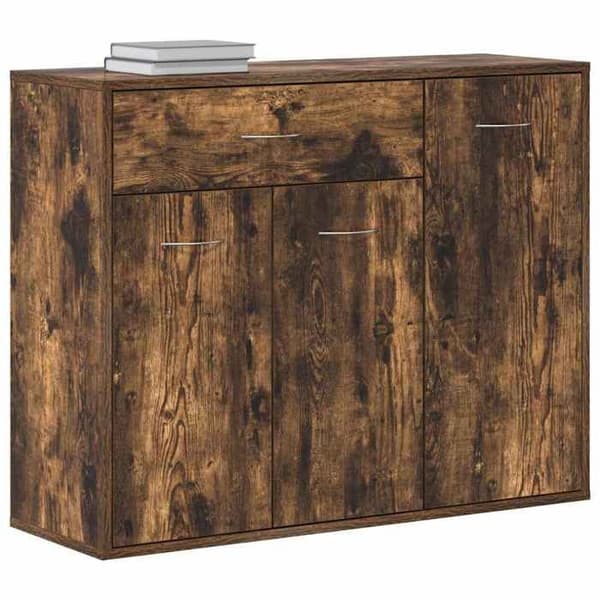 Maison Exclusive - Buffet Røget Eg 88x30x70 cm Ingeniørtræ