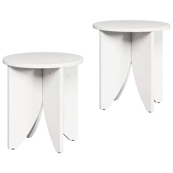 Maison Exclusive - Soffbord 2 st Vit 41,5 x 41,5 x 44 cm Vit