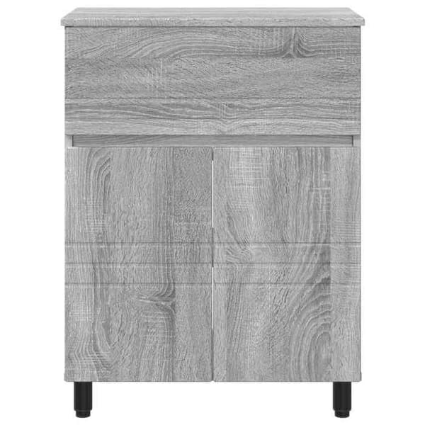 Maison Exclusive - Sonoma grå badeværelsesvaskeskab 60 x 35 x 80 cm