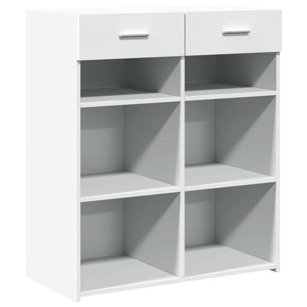 Maison Exclusive - Buffé vit 80x42,5x93 cm ingenjörsträ