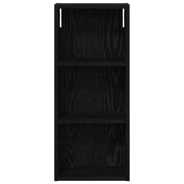 Maison Exclusive - Vægskab til badeværelse Sort Eg 30 x 14 x 70 cm