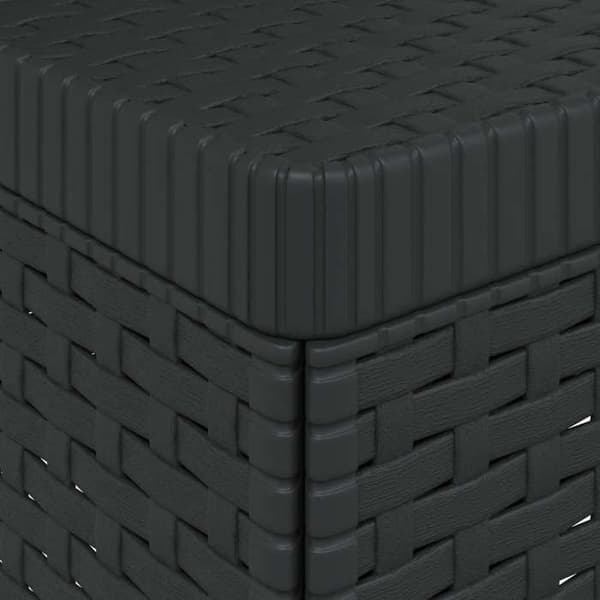 Havemøbel - EKSKLUSIVT HUS - Rattan-look - 3 pladser - Antracit - UV-resistent antracit