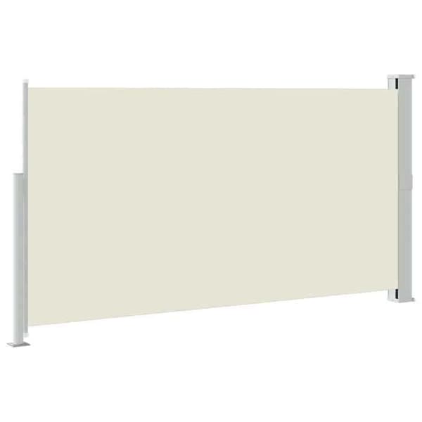 Maison Exclusive - Utdragbart sidotak för patio 170x300 cm Kräm