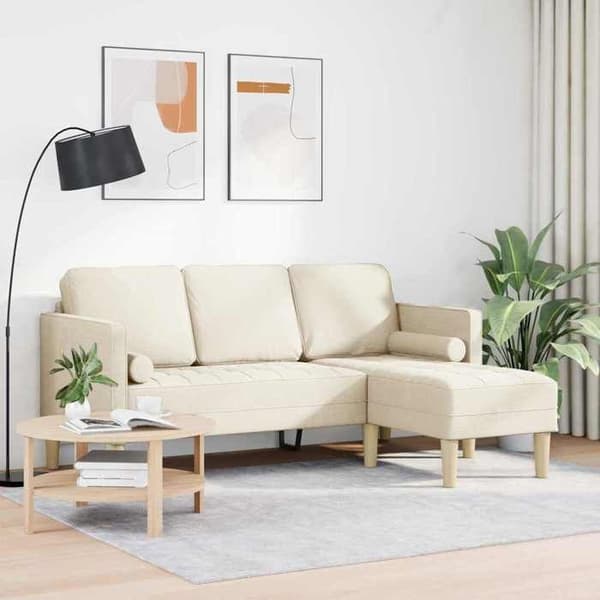 Maison Exclusive - Soffgrupp med kuddar i linne och polyester