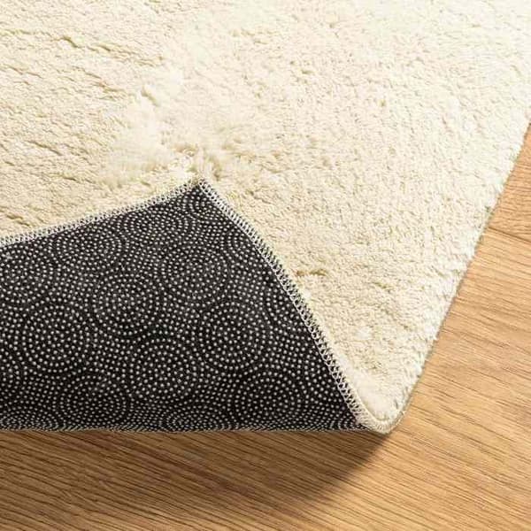 Indendørs tæppe - EKSKLUSIV HUS - HUARTE - Creme - 100% Polyester - 18 mm hår, maskinvaskbart Grädde