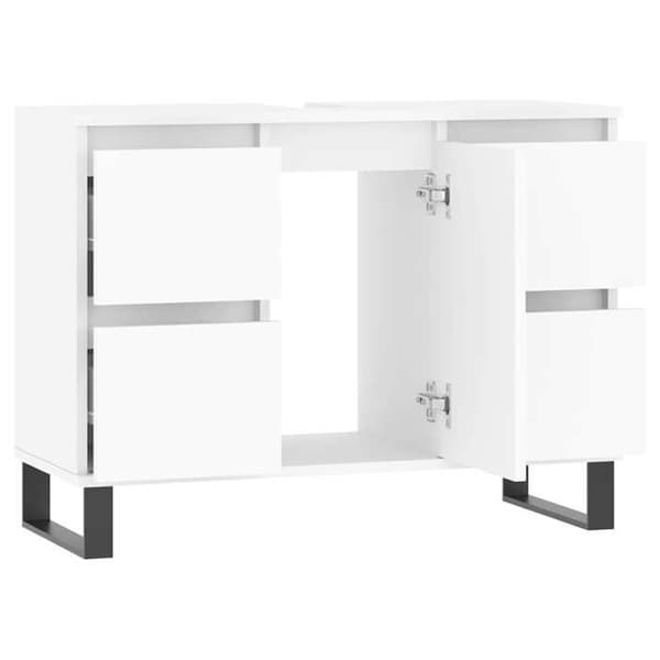 Maison Exclusive - Badrumsskåp vit 80x33x60 cm ingenjörsträ Vit