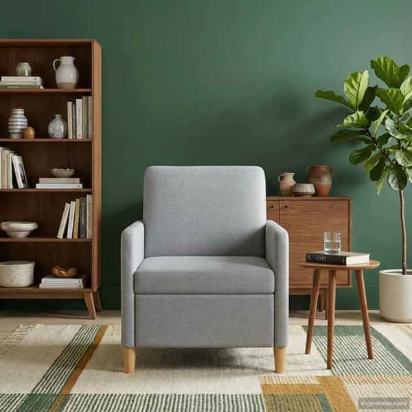 Maison Exclusive - Sohva säilytystilalla Vaaleanharmaa 72 x 78 x 87 cm Polyesteri