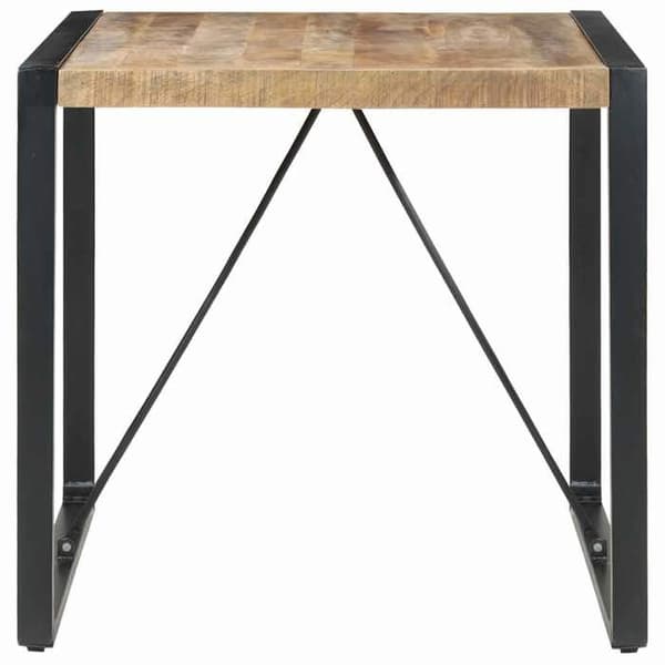 Maison Exclusive - Matbord 80x80x75 cm Rå mangoträ