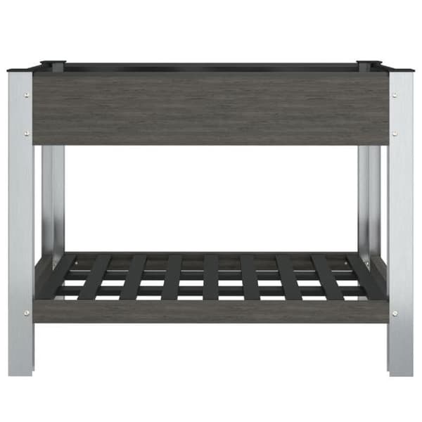 Maison Exclusive - Hævet havebed med hylde Grå 100x50x75 cm WPC Grå
