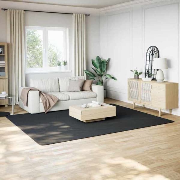 Maison Exclusive - Sort shaggy tæppe 240x305 cm polyester