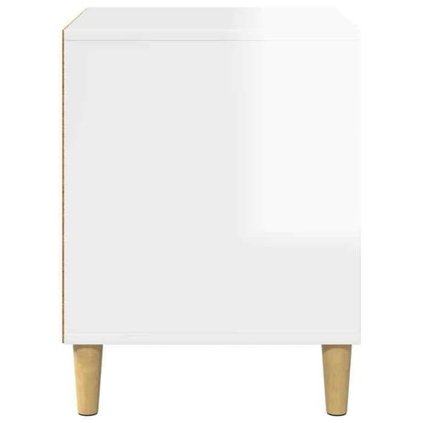 Exklusivt hus - Hus för katt Vit Glänsande 42,5 x 40 x 53 cm