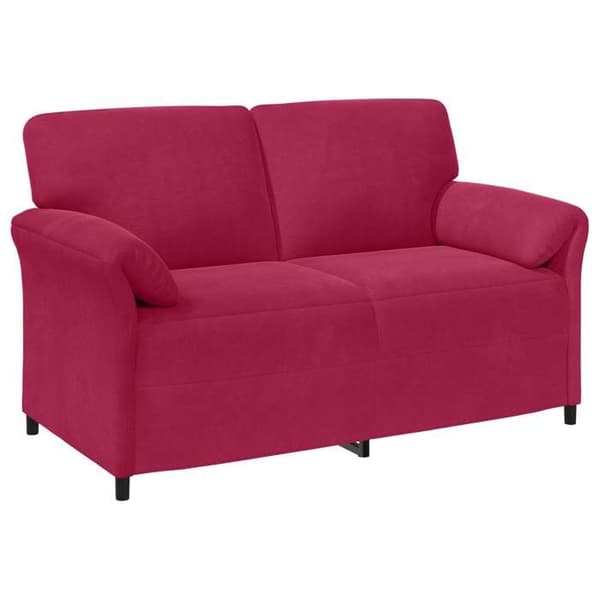 Maison Exclusive - Soffgrupp 2 delar Bordeaux Sammet