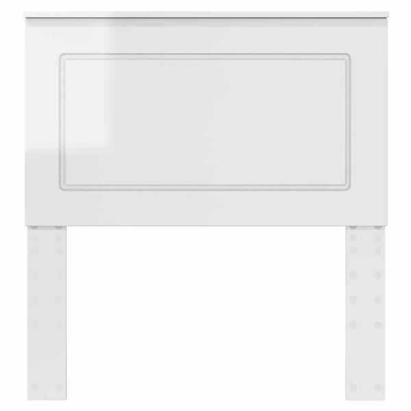 Maison Exclusive - Sänggavel Vit Glansig 100 cm Ingenjörsträ