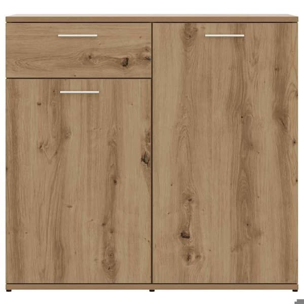 Maison Exclusive - Buffet i egetræ, håndlavet, 80x36x75 cm, ingeniørtræ