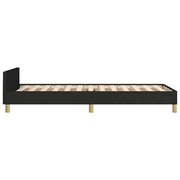 Maison Exclusive - Sengestel uden madras sort 100x200 cm stof