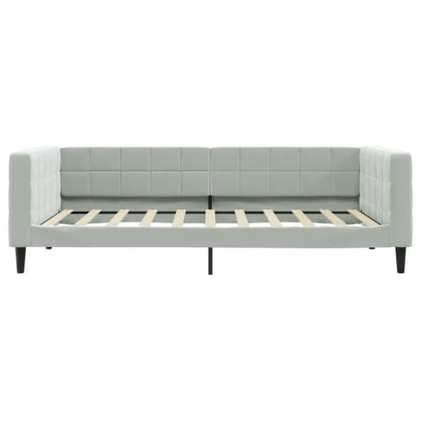 Maison Exclusive - Ljusgrå dagbädd 100x190 cm i sammet