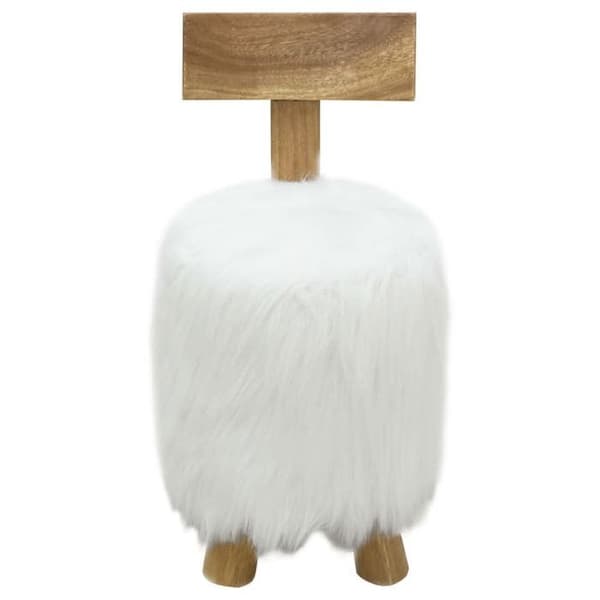 Maison Exclusive - Vit Teakmassiv Pall Vit